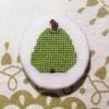 Green Pear Cross Stitch Br..