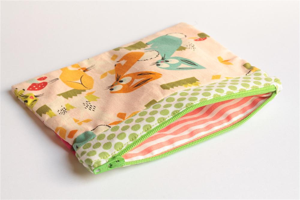 Patchwork Pouch - Bunnies and Kittens